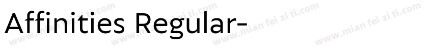Affinities Regular字体转换